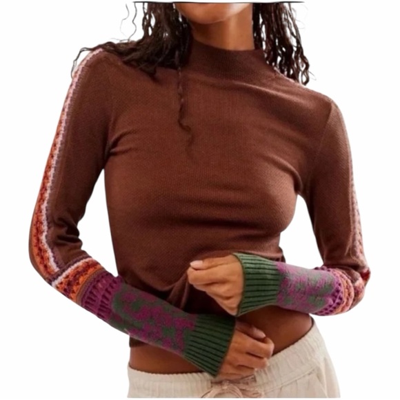 NEW FREE PEOPLE Switch It Up Thermal Top Size S - Picture 2 of 5